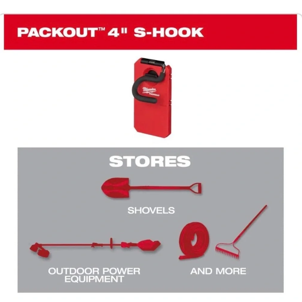Milwuakee Packout Red Large S Hook
